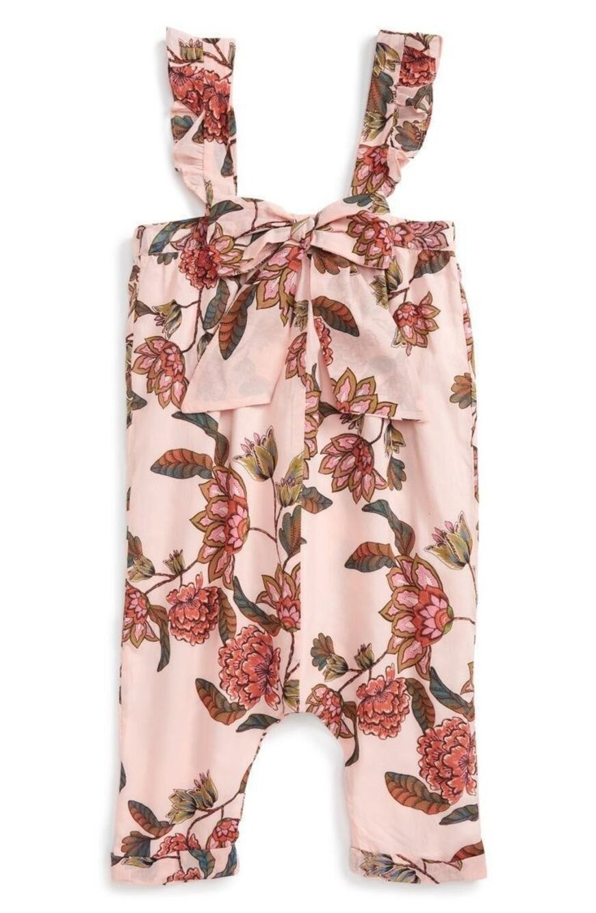 Lil Lemons by For Love & Lemons Pink Floral Romper Kids Size 6T